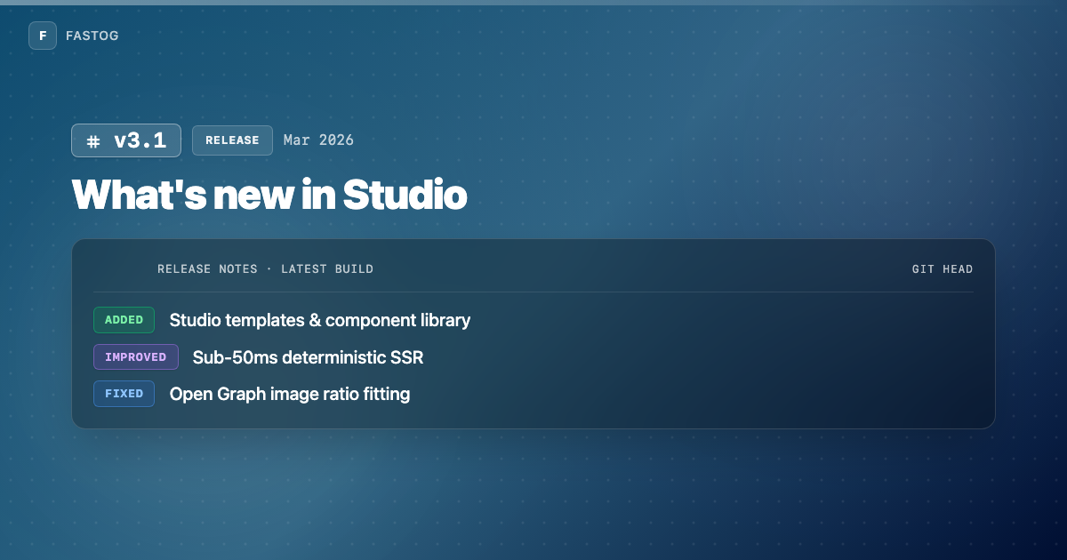 Changelog template preview