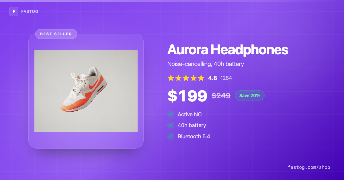 FastOG eCommerce Open Graph Preview