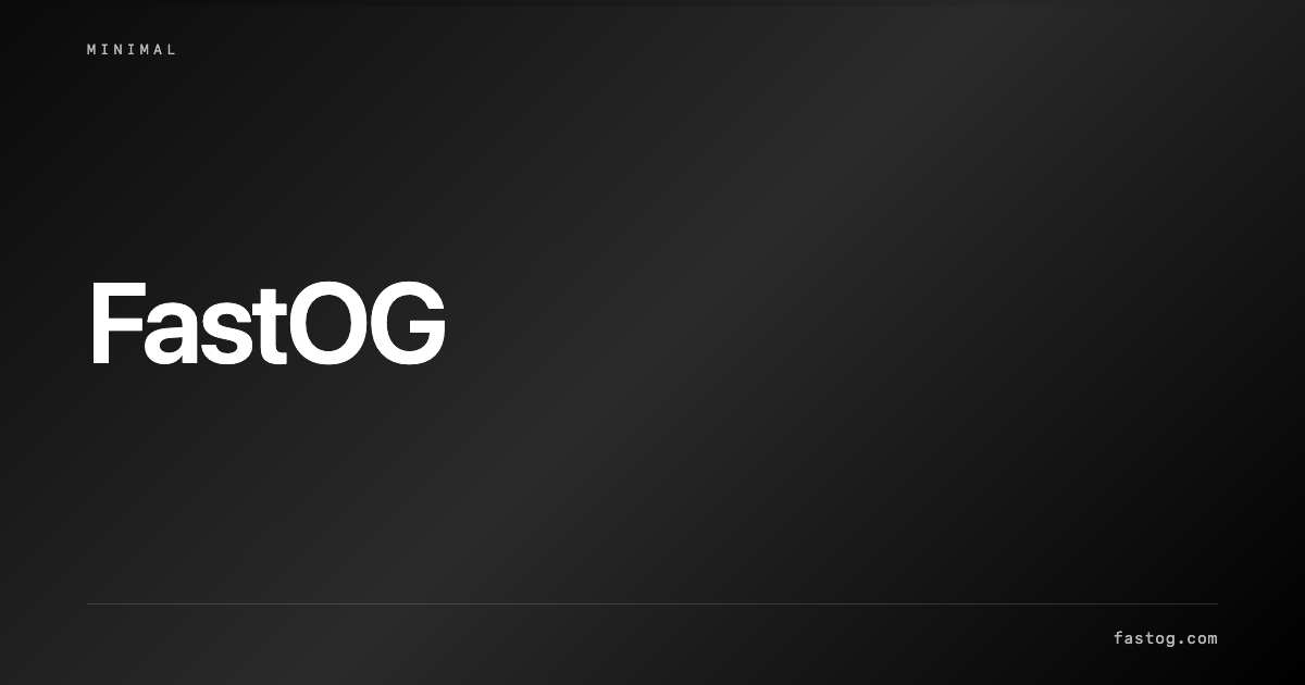 Minimal template preview
