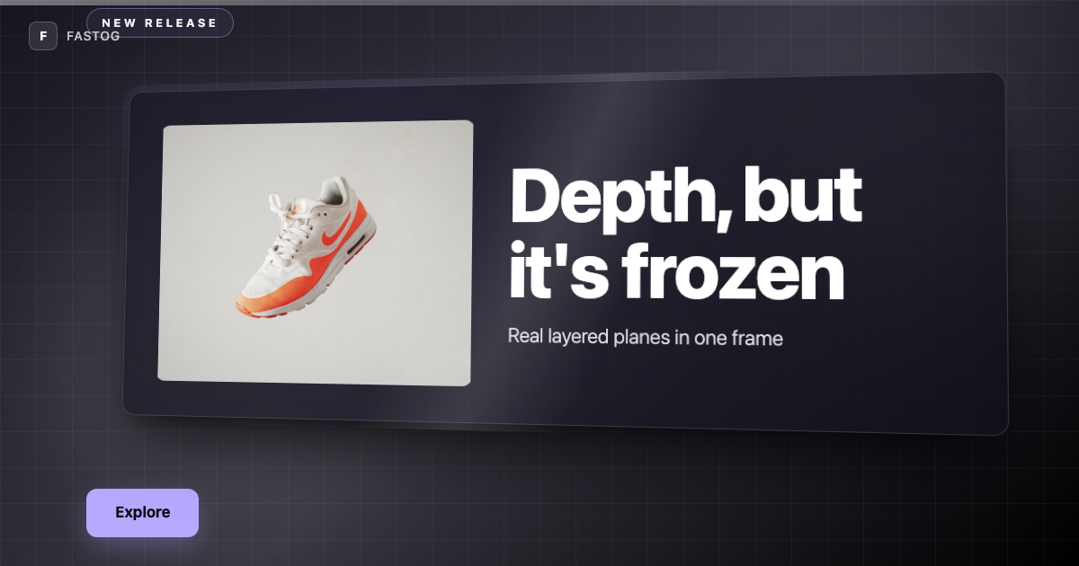 Mono Depth template preview