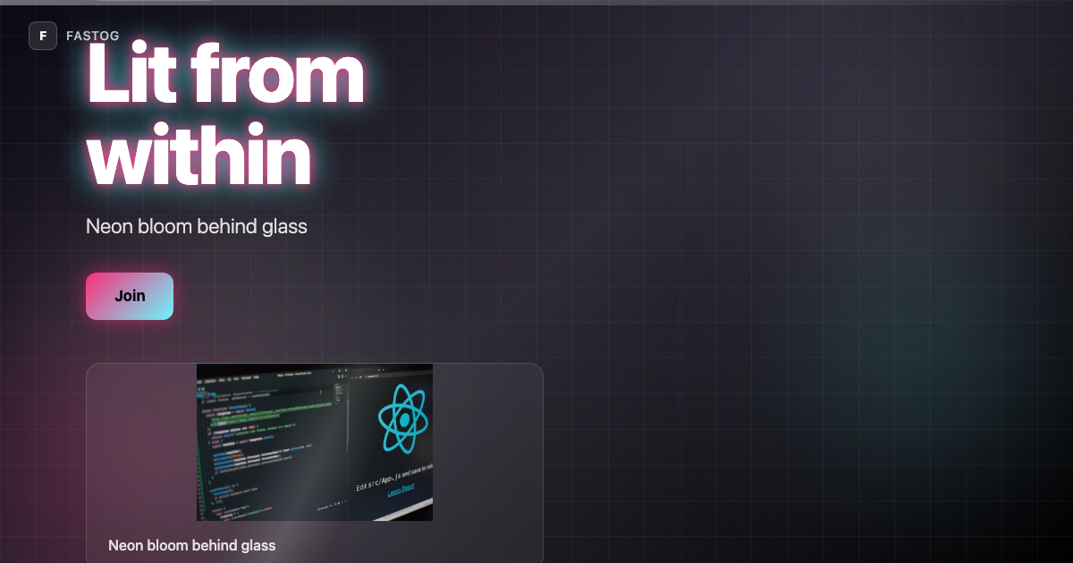 Neon Bloom template preview