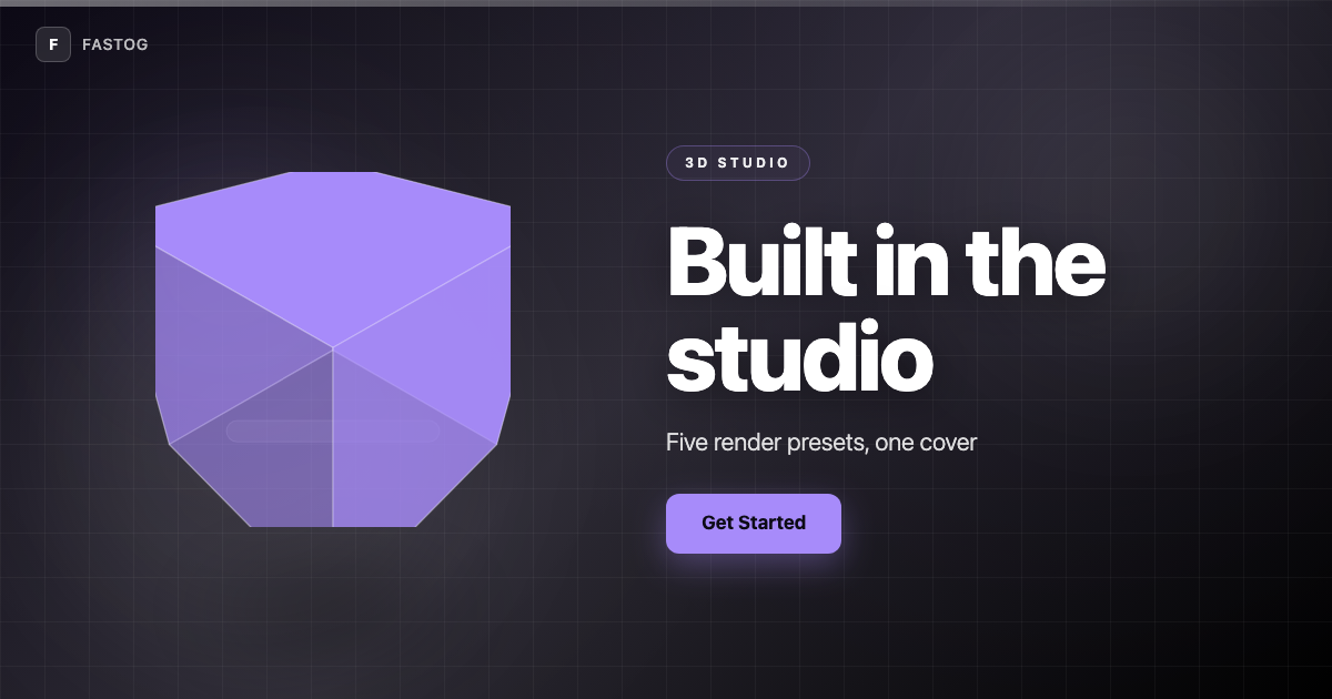 3D Studio template preview