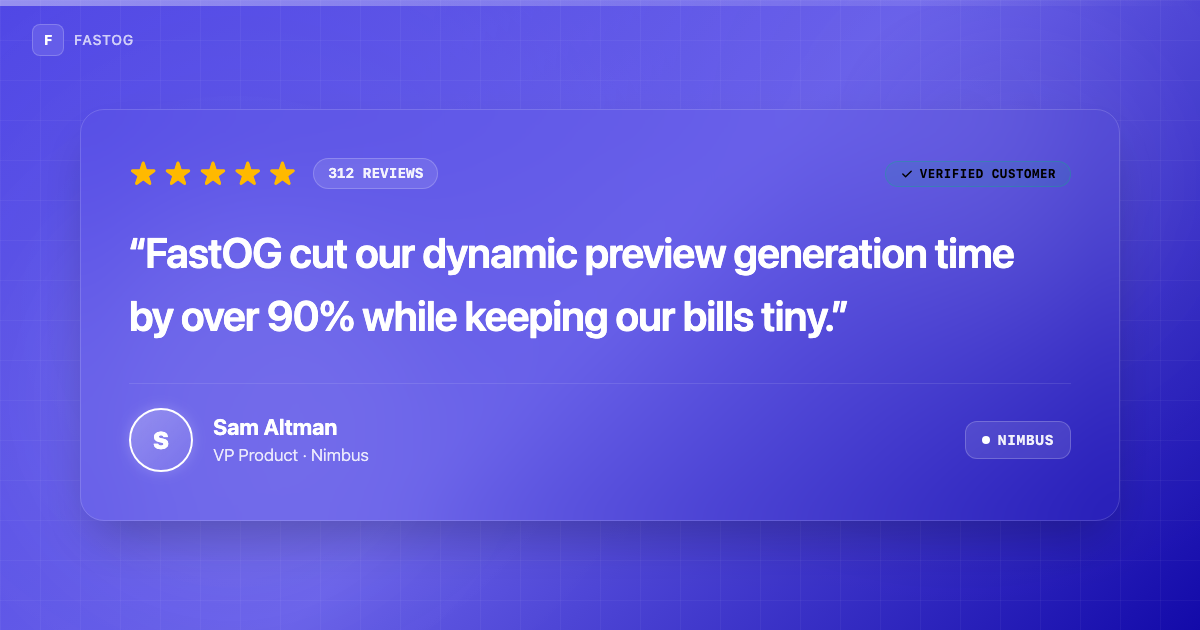 Testimonial template preview