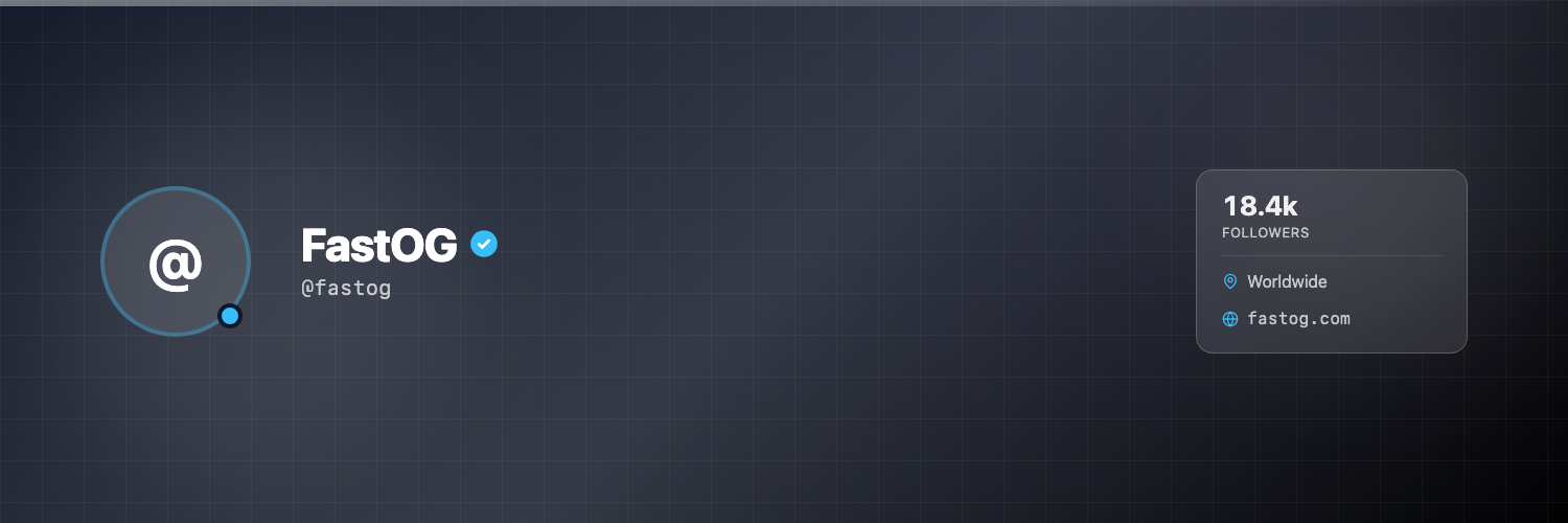 X Header template preview